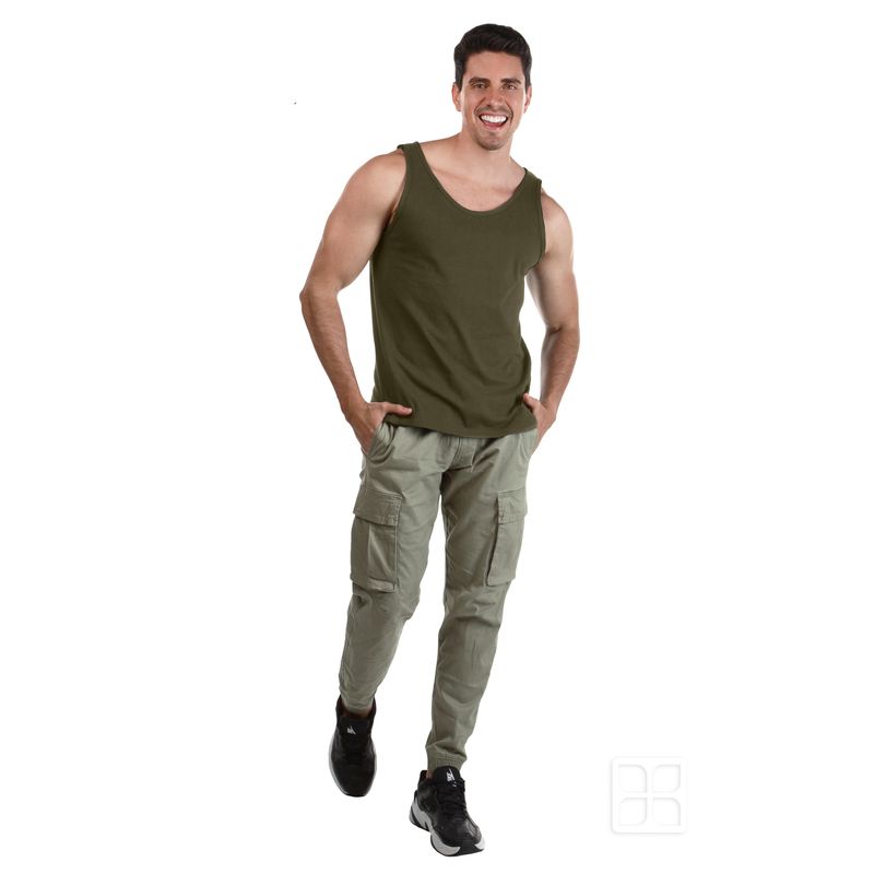 Camiseta para Hombre Color Militar