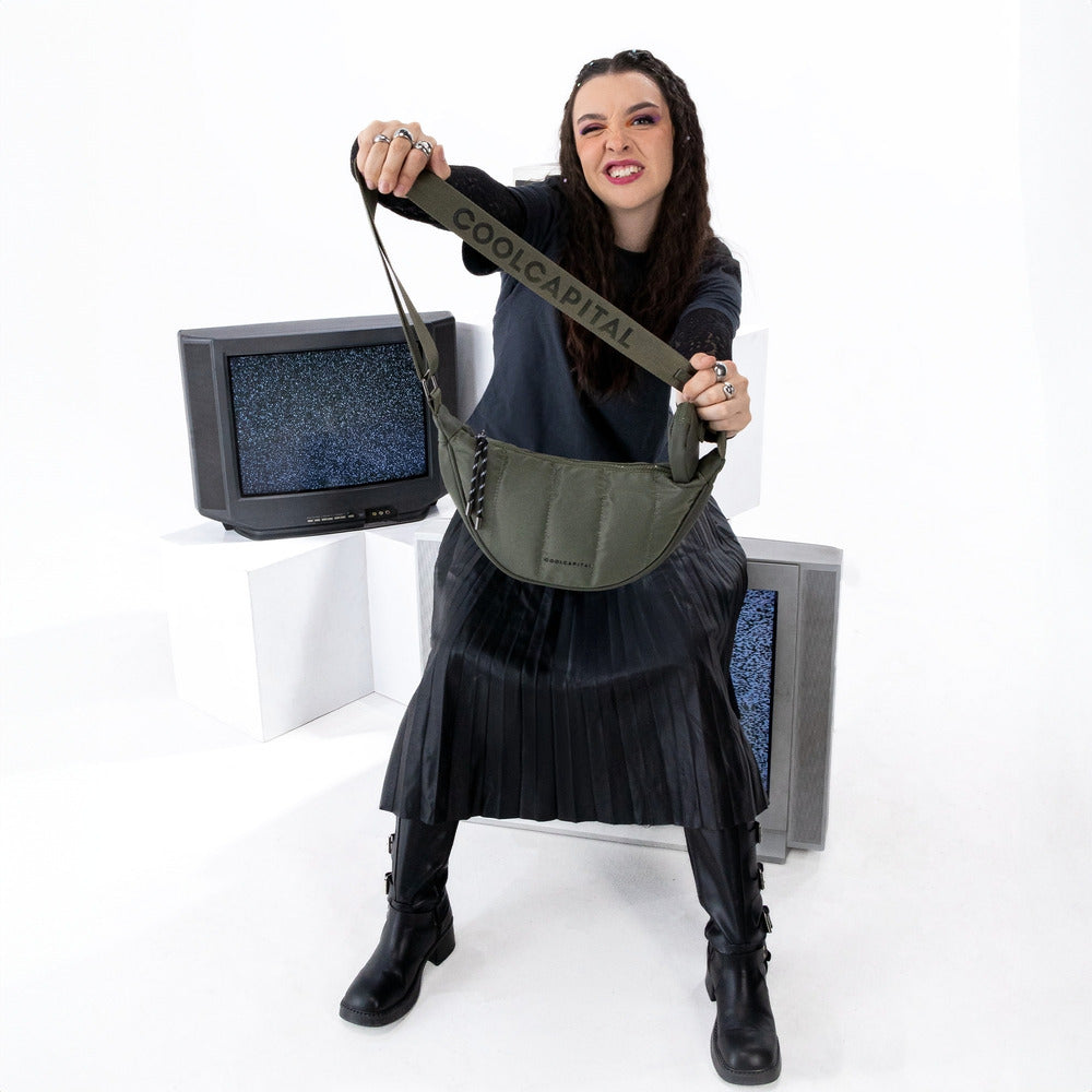 CROSSBODY FUJI Bolsa Compacta Cool Capital Verde
