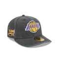 Los Angeles Lakers NBA Hardwood Classics Diamond Stitch 59FIFTY Pre-Curve Cerrada Negra