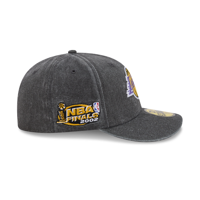 Los Angeles Lakers NBA Hardwood Classics Diamond Stitch 59FIFTY Pre-Curve Cerrada Negra