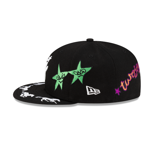 TwoJeys X New Era Embellished 59FIFTY Cerrada Negra
