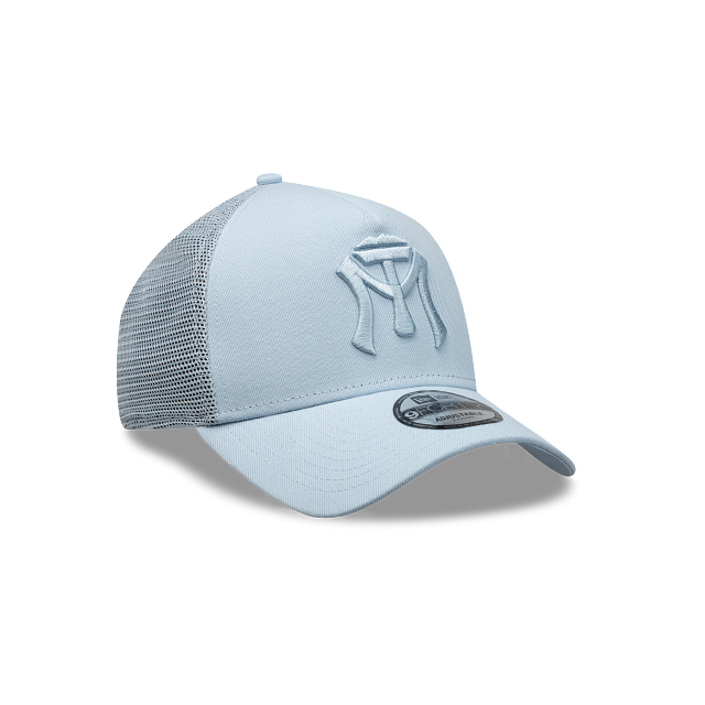 Sultanes de Monterrey LMB Fangear 9FORTY A-Frame Trucker Snapback Azul