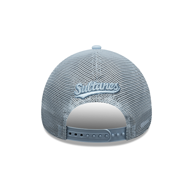 Sultanes de Monterrey LMB Fangear 9FORTY A-Frame Trucker Snapback Azul