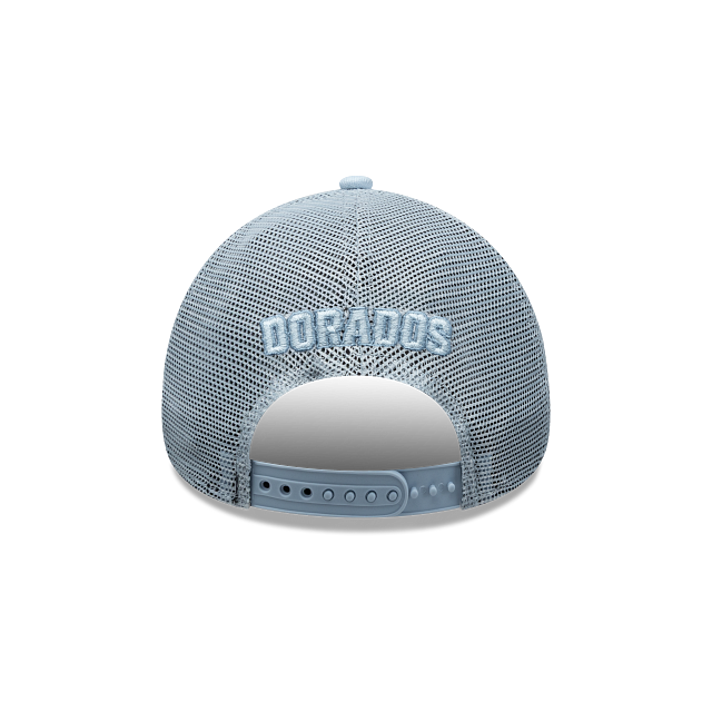 Dorados de Chihuahua LMB Fangear 9FORTY A-Frame Trucker Snapback Azul