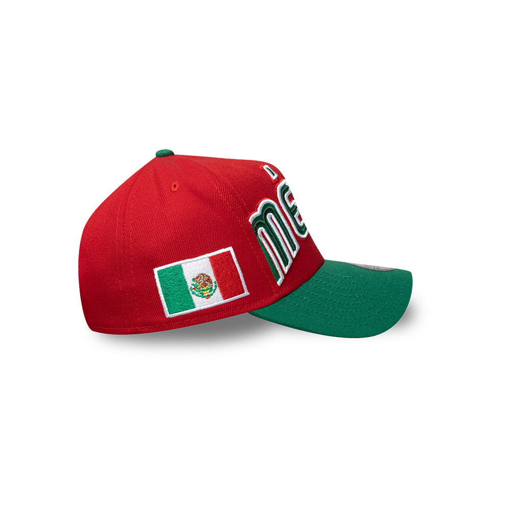 México Emblem 9FORTY A-Frame Snapback Roja