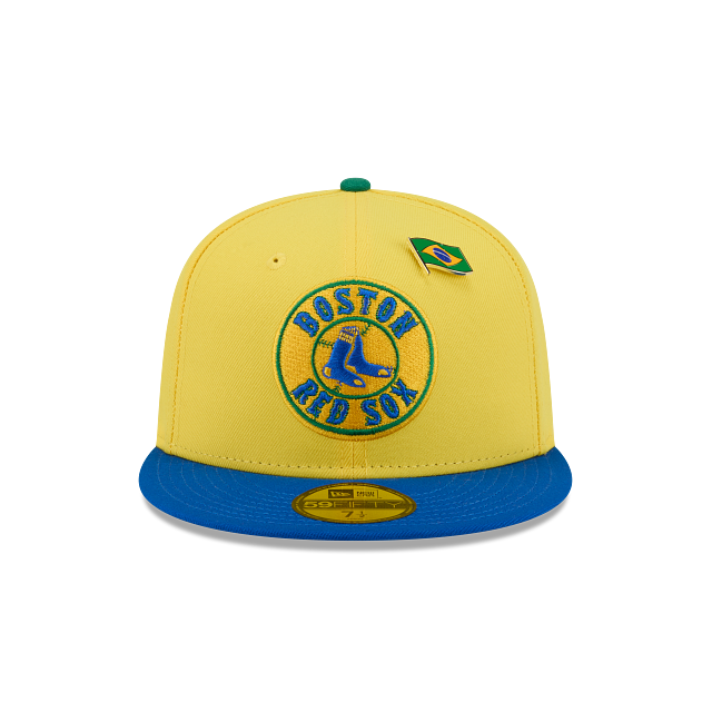 Boston Red Sox Brasil MLB Country Flags 59FIFTY Cerrada